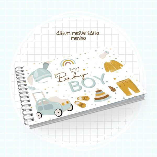 Álbum Mesversário Menino - Arquivo Digital