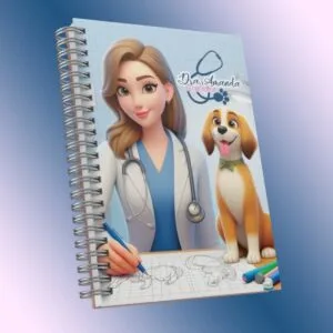 Arquivo Capas Agenda Veterinária - Png e Corel