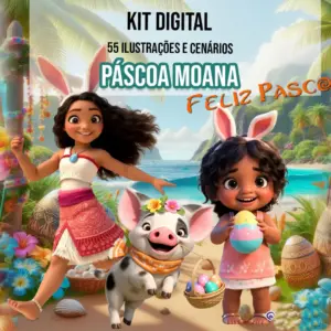 Arquivo Completo Moana Simea Para Pascoa Png