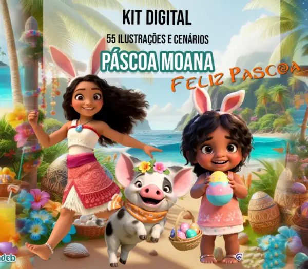 Arquivo Completo Moana Simea Para Pascoa Png