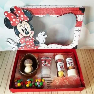 Arquivo Corte Caixa Páscoa Minnie Vermelha Mini Confeiteiro