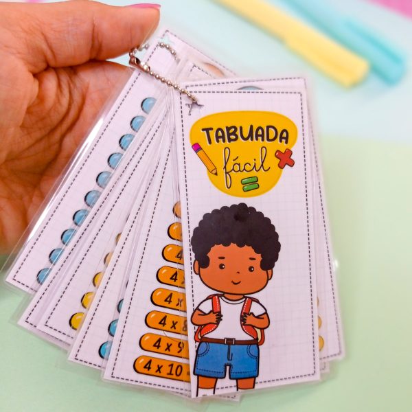 Arquivo Corte Tabuada Fácil Menina e Menino Volta às Aulas