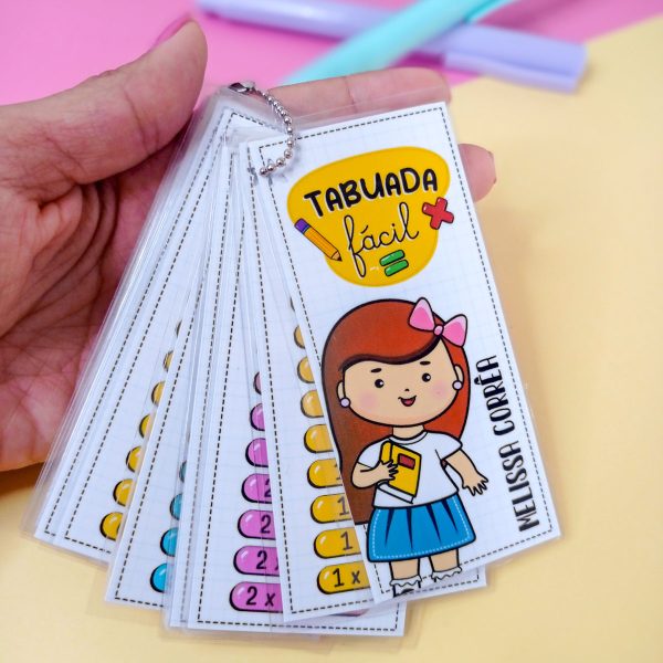 Arquivo Corte Tabuada Fácil Menina e Menino Volta às Aulas