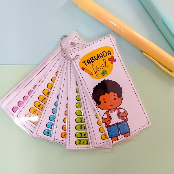 Arquivo Corte Tabuada Fácil Menina e Menino Volta às Aulas