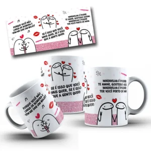 Arquivo de Arte para Caneca - Pedido de Beijo