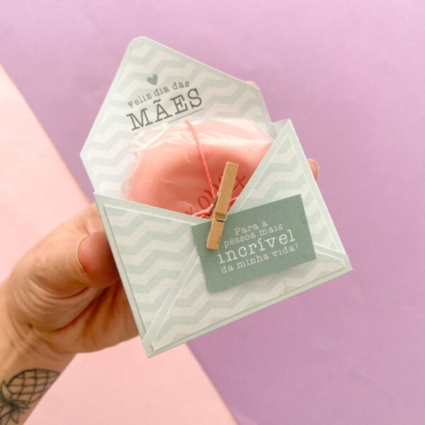 Arquivo de Corte Caixa Envelope Dia das Mães + Molde Liso