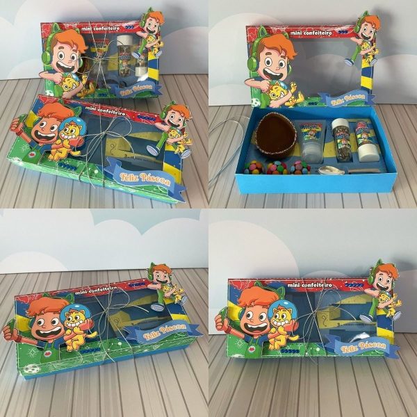Arquivo De Corte Caixa Páscoa Gato Galático Mini Confeiteiro