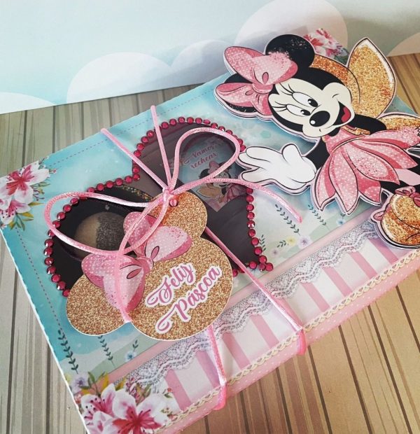 Arquivo De Corte Caixa Páscoa Minnie Rosa Mini Confeiteiro