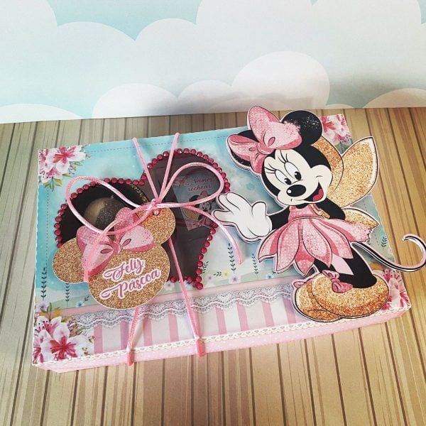 Arquivo De Corte Caixa Páscoa Minnie Rosa Mini Confeiteiro