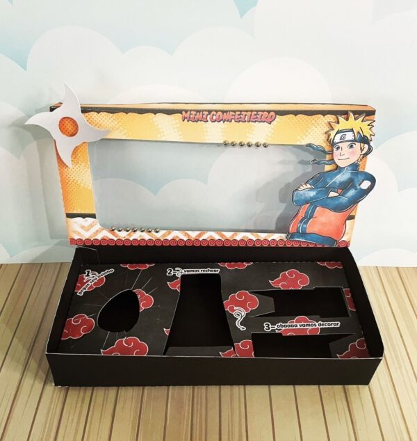Arquivo De Corte Caixa Páscoa Naruto Mini Confeiteiro