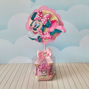 arquivo de corte centro de mesa minnie luxo para festa
