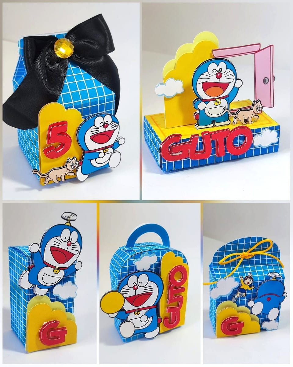 Arquivo de corte Doraemon em Studio e PDF para aniversário 1 Arquivo de corte Doraemon em Studio e PDF para aniversário