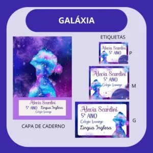 Arquivo de Corte Etiqueta Escolar Galáxia 6 Arquivo de Corte Etiqueta Escolar Galáxia