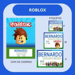 Arquivo de Corte Etiqueta Escolar Roblox 8 Arquivo de Corte Etiqueta Escolar Roblox