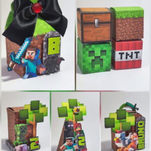 arquivo de corte festa minecraft studio e pdf