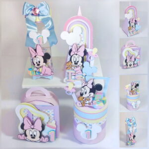 arquivo de corte festa minnie baby em studio e pdf