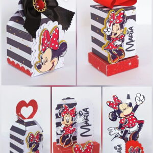 arquivo de corte festa minnie vermelha em studio e pdf