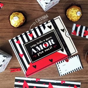 Arquivo De Corte Namorados Caixa Envelope + Caixa Doces