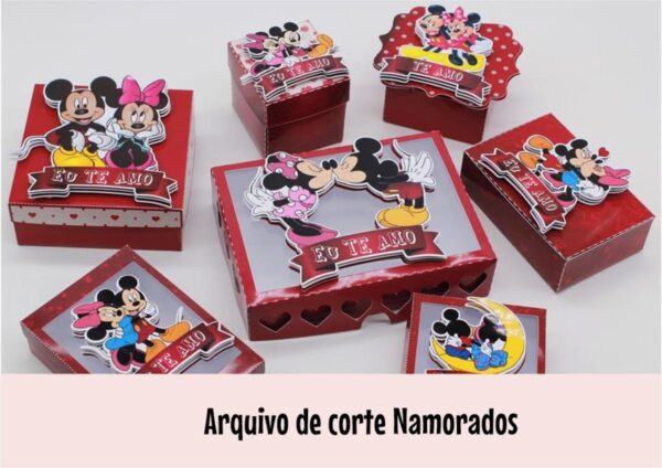 Arquivo de Corte Namorados Mickey e Minie - PNG e PDF