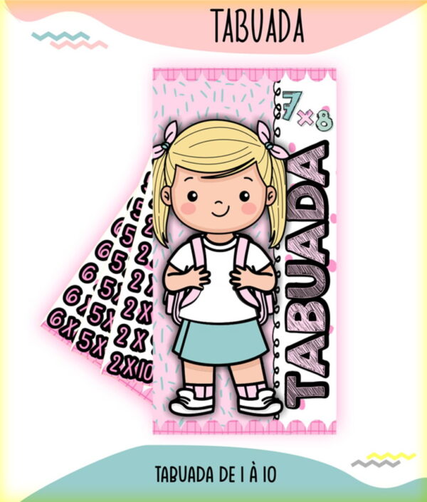 Arquivo de Corte Tabuada Menino e Menina - Arquivo Digital