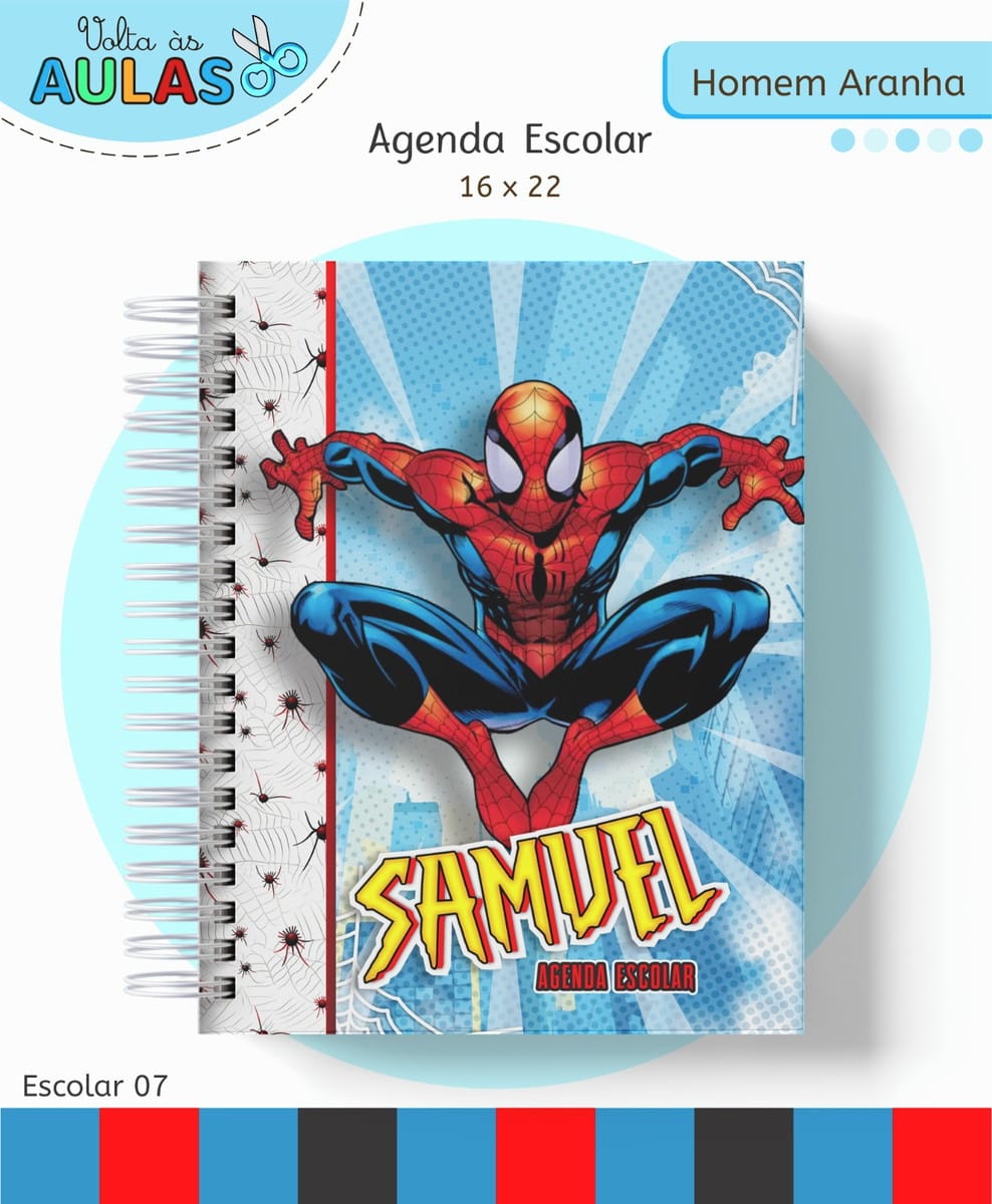 Arquivo de Kit Escolar Homem Aranha com Artes Digitais 2 Arquivo de Kit Escolar Homem Aranha com Artes Digitais - Imagem 2