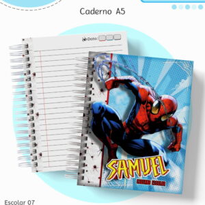 arquivo de kit escolar homem aranha com artes digitais
