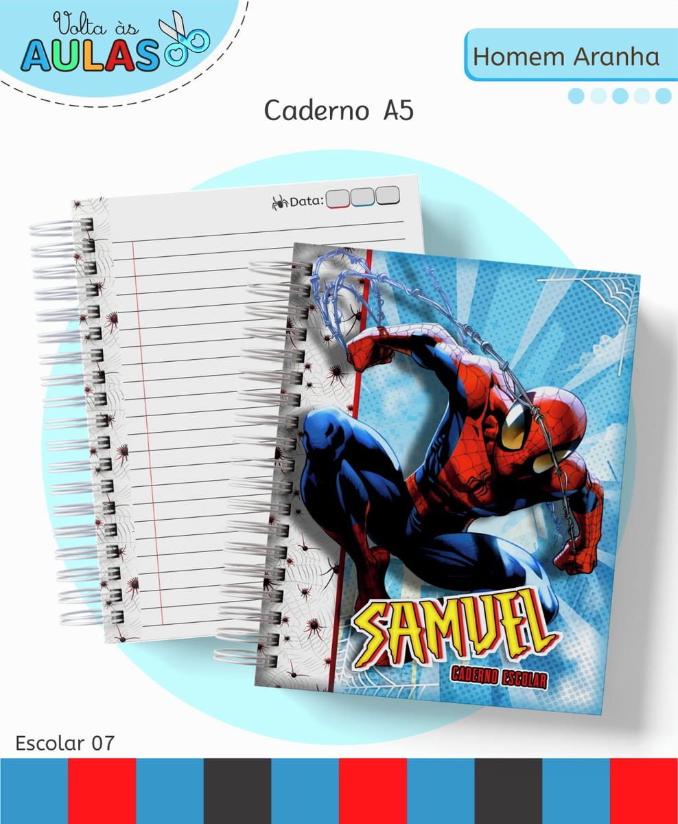 Arquivo de Kit Escolar Homem Aranha com Artes Digitais 1 Arquivo de Kit Escolar Homem Aranha com Artes Digitais