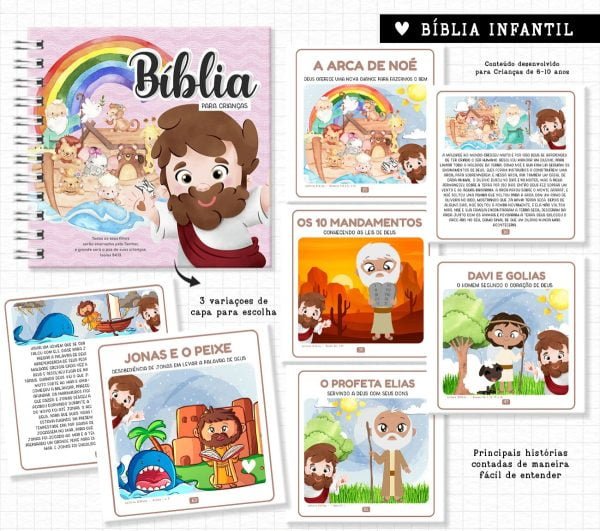 Arquivo Digital Bíblia Ilustrada Para Crianças Histórias Pdf
