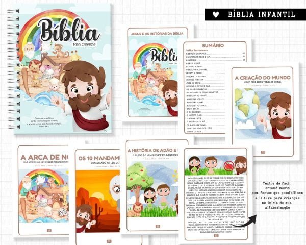 Arquivo Digital Bíblia Ilustrada Para Crianças Histórias Pdf
