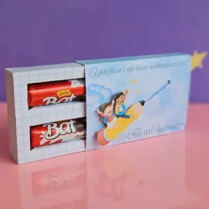 Arquivo Digital Caixa 2 Batons Mimo Personalizado Professor