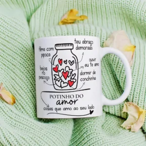 Arquivo Digital de Caneca - Potinho do Amor, Arte em JPG