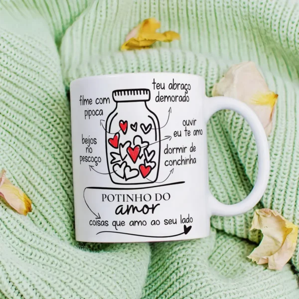 Arquivo Digital de Caneca - Potinho do Amor, Arte em JPG