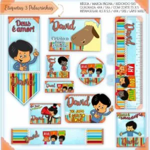 Arquivo Digital Etiquetas Escolares 3 Palavrinhas