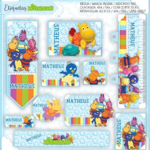 Arquivo Digital Etiquetas Escolares Backyardigans