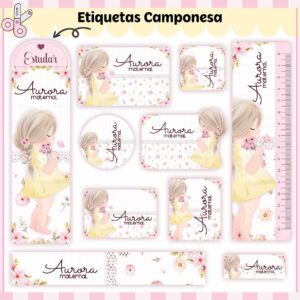 Arquivo Digital Etiquetas Escolares Camponesa