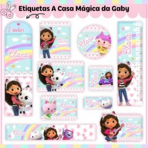 Arquivo Digital Etiquetas Escolares Casa Mágica da Gaby 23 Arquivo Digital Etiquetas Escolares Casa Mágica da Gaby