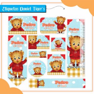 Arquivo Digital Etiquetas Escolares Daniel Tigers