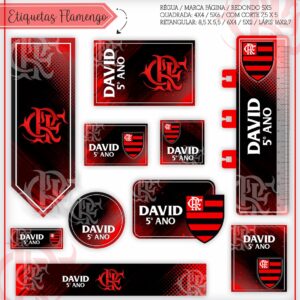 Arquivo Digital Etiquetas Escolares Flamengo
