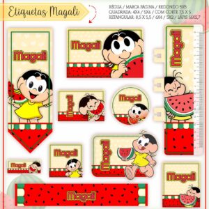 Arquivo Digital Etiquetas Escolares Magali