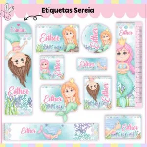 Arquivo Digital Etiquetas Escolares Sereia V3