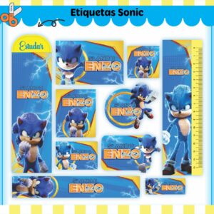 Arquivo Digital Etiquetas Escolares Sonic V2