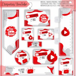 Arquivo Digital Etiquetas Escolares Youtube