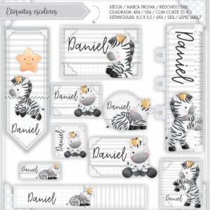 Arquivo Digital Etiquetas Escolares Zebra