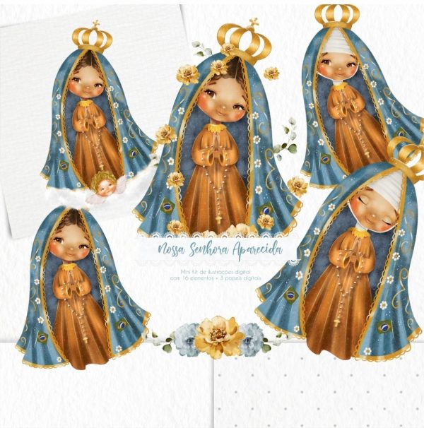 Arquivo Digital Nossa Senhora Aparecida Santinhos Católicos
