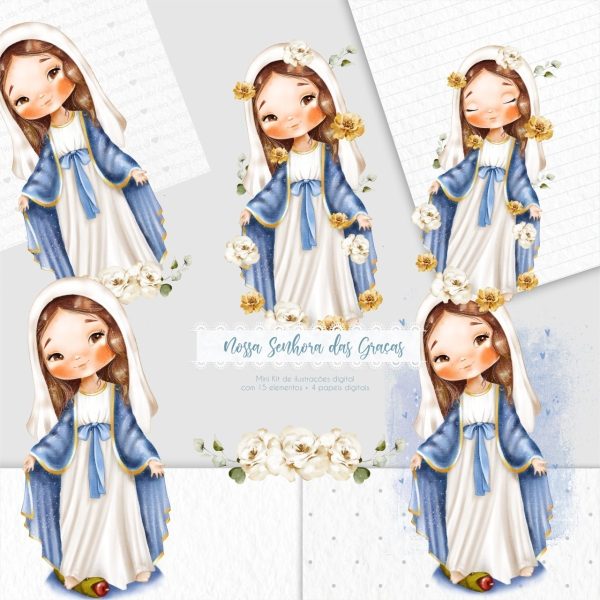 Arquivo Digital Nossa Senhora Das Graças Santinhos Católicos
