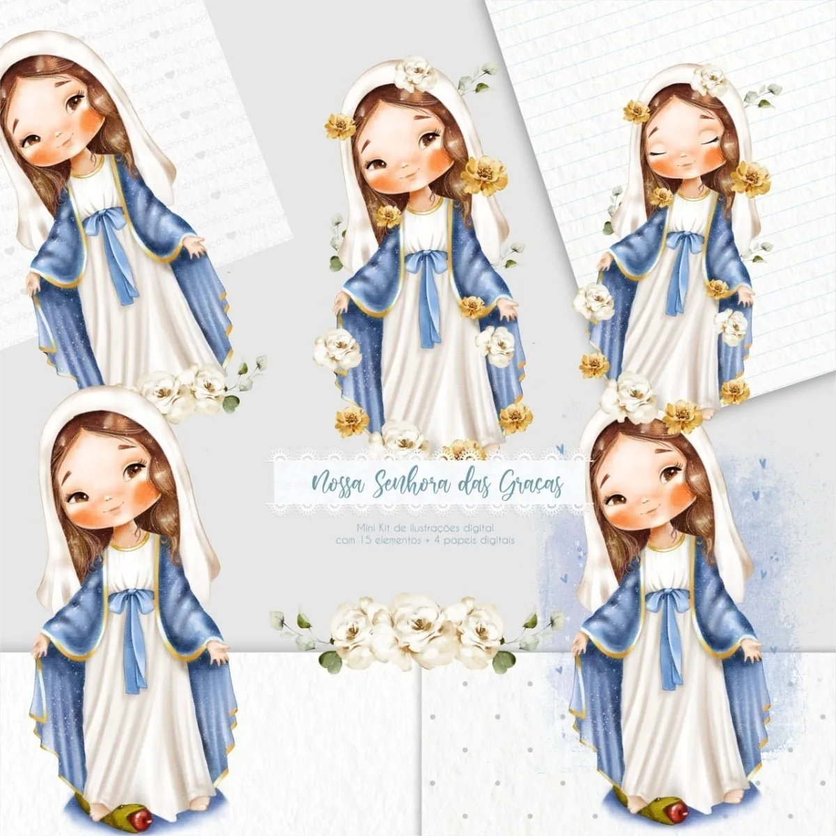 Arquivo Digital Nossa Senhora Das Graças Santinhos Católicos