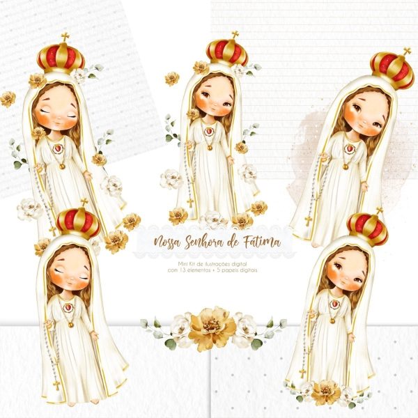 Arquivo Digital Nossa Senhora De Fátima Imagens Png