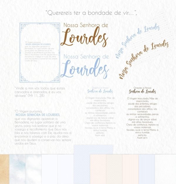 Arquivo Digital Nossa Senhora De Lourdes Santinhos Católicos