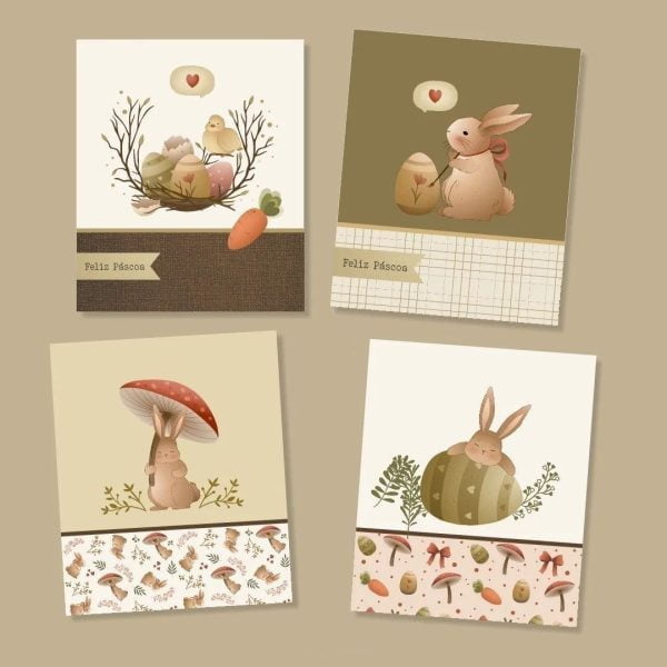Arquivo Digital Páscoa Cute Imagens Png Scrapbook Imprimir