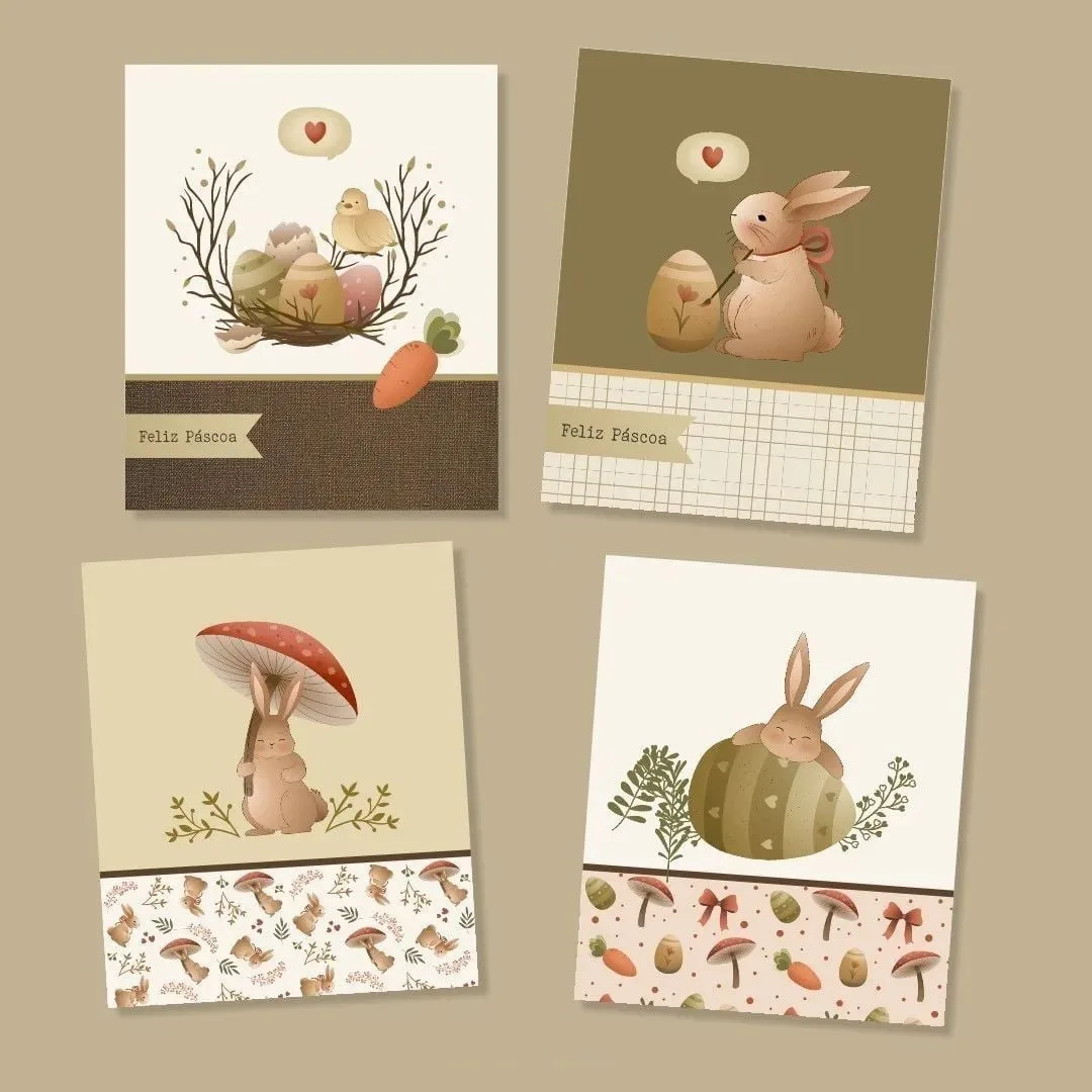 Arquivo Digital Páscoa Cute Imagens Png Scrapbook Imprimir
